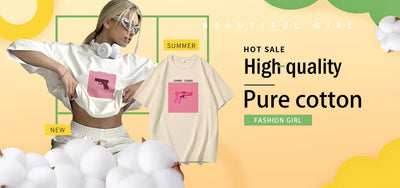 Y2K Women's Tshirt Top Cotton Portrait Letter Printed T-shirt Round Neck Short Sleeve Summer Luxury Brand Fashion Street Tees