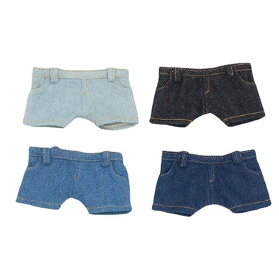 10CM Doll Clothes Fashion Tops Denim Jacket Casual Wears Jeans Pants For 1/12 Dolls Clothes Accessories Kids Toys