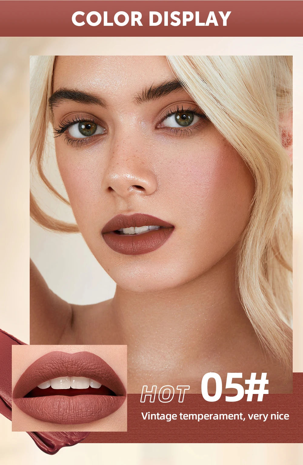 New Velvet Matte Lipstick Long Lasting Waterproof Lipstick Non-Stick Cup Lip Stain Tint Cosmetics Lip Pencil Liner Makeup