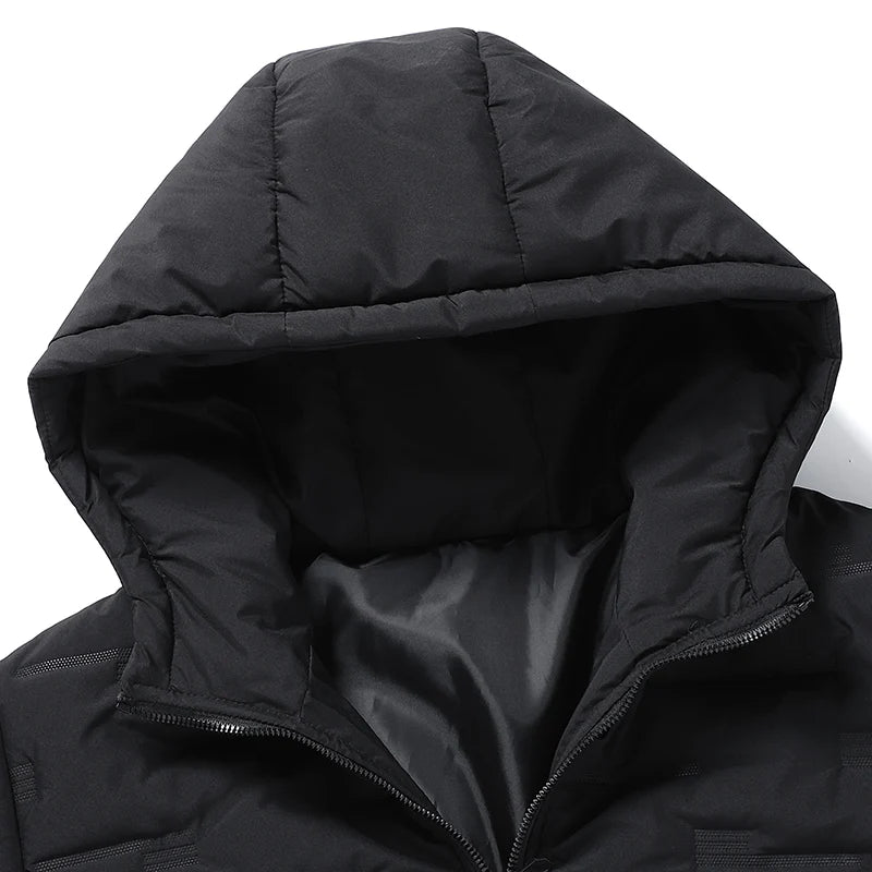 2024 Casual Autumn Winter Jacket Men Bomber Jacket Thicken Men Fashion Clothing Streetwear Cotton Padded Jacket Slim Fit Coat