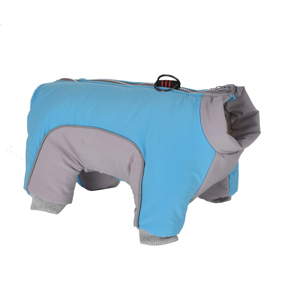 Pet Dog Cozy Clothes For Small Medium Dogs Cats Winter Windproof Puppy Reflective Cozy Jacket Coat Bulldog French Pug Jumpsuit