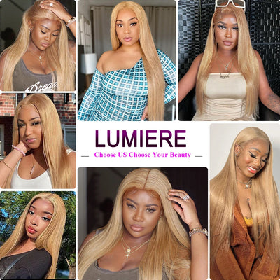 #27 Honey Blonde Bone Straight Bundles 1/3/4 PCS Human Hair Extensions 100%  Jerry Curl Virgin Raw Human Hair Weave Bundles