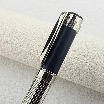 Classic 2003 Twist Ballpoint Pens, Stainless Steel Retractable Ball Point Pen Smooth Gel Ink Roller Ball Pen