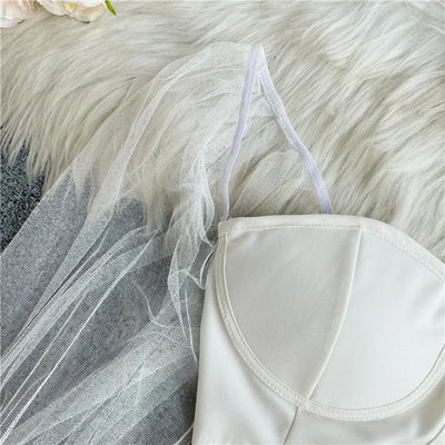Autumn 2024 Women's Short Shirts Exposed Navels  fashion Sexy Slim Versatile Personalized hanging Neck  Off Shoulder Tops