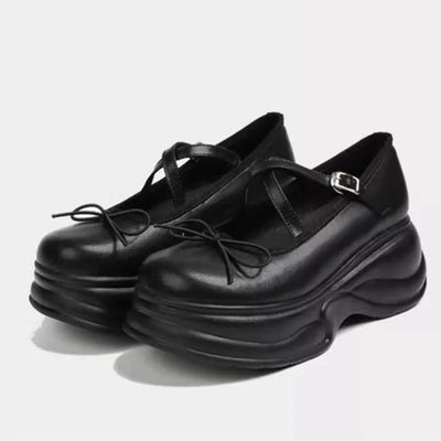 Ballerinas Woman 2025 Clogs Platform Low Heels Bow-Knot Casual Female Sneakers Summer Shoes Ladies Shallow Mouth Flats Ballet Cr