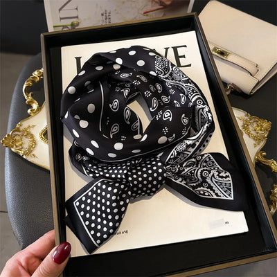 2025 Horse Print Skinny Ribbon Women Scarf Fashoin Hair Hand Wirst Folard Neck Tie Lady Headband Scrunchie Echarpe Silk Scarves