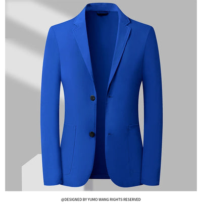 2024 Summer New Casual Sunscreen Small Suit Top for Men, Thin Ice Silk Sunscreen Quality, Fashionable and Versatile Suit Top