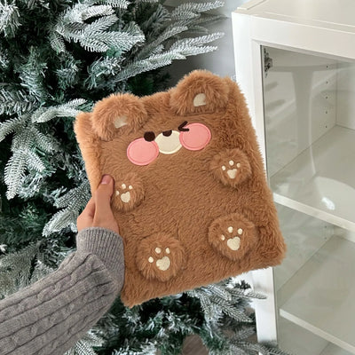 A6 Binder Photocard Holder Cute Plush Dog Cat Photo Album Kpop Idol Photocards Collect Book Student School Notebook Stationery