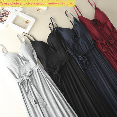 Modal Femous Style Sexy Slip Dress