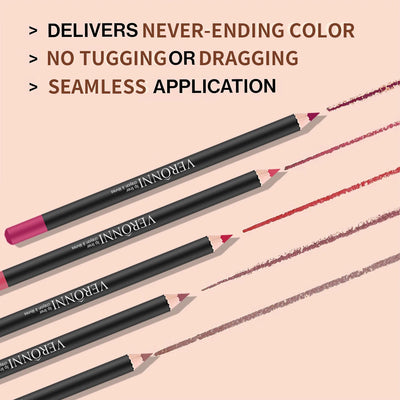 13 Colors Waterproof Nude Matte Lipliner Pencil Red Contour Tint Lipstick Long Lasting High Pigmented Lip Liner Lip Makeup Tool