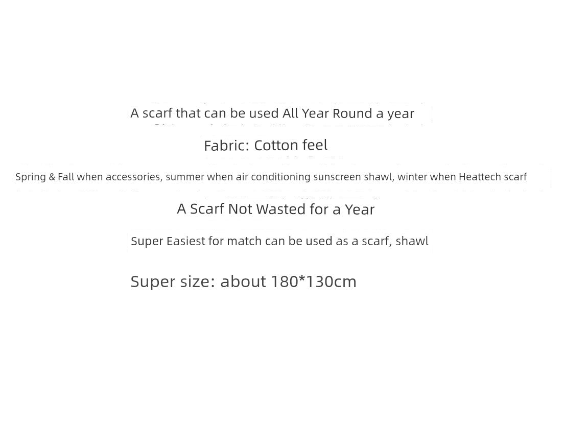 Egypt Dubai Scarf Middle East Scarf Scarf Travel Wear Wear Veil Beach Holiday Shawl Summer Cotton and Linen Scarf
