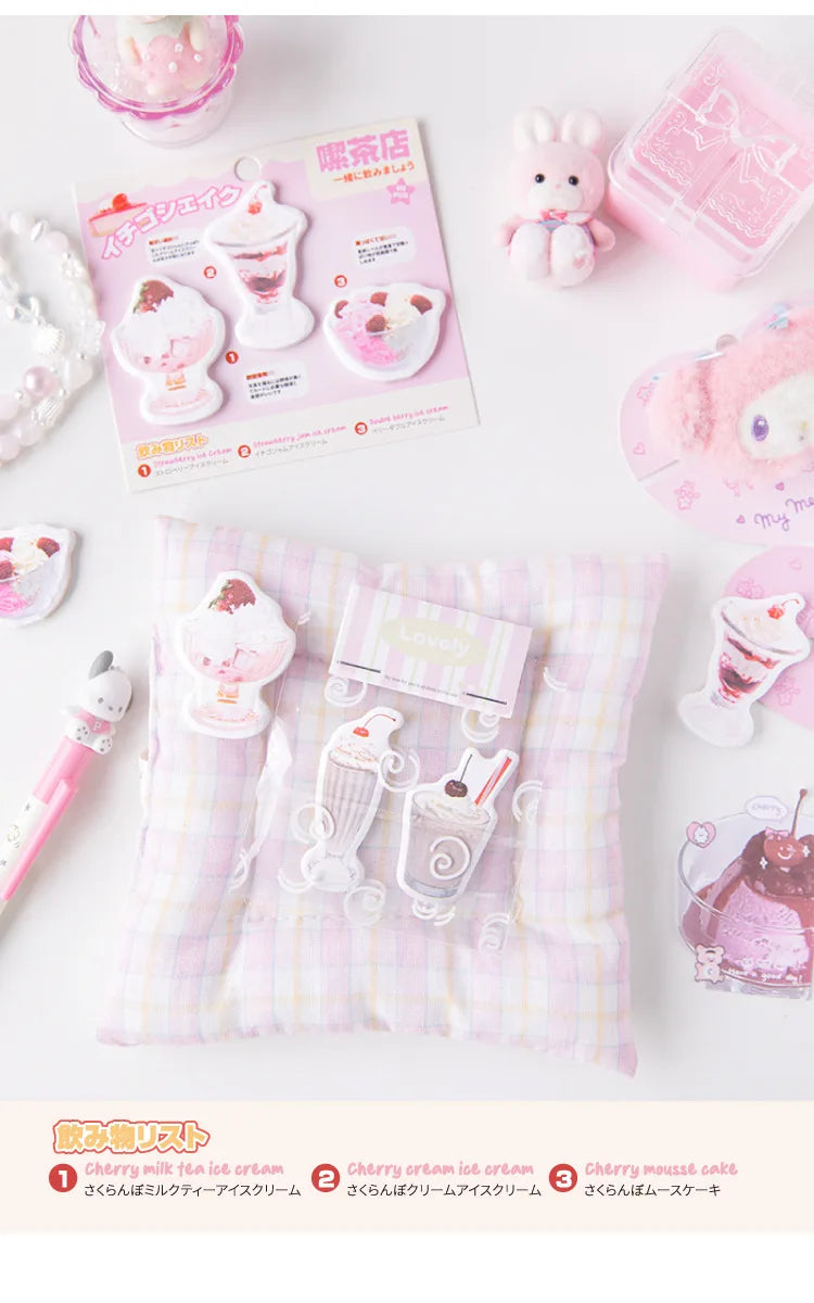 90pcs Cute Memo Pad  Set Welcome To The Teahouse Series  Memo Pad  Kawaii Stationery
