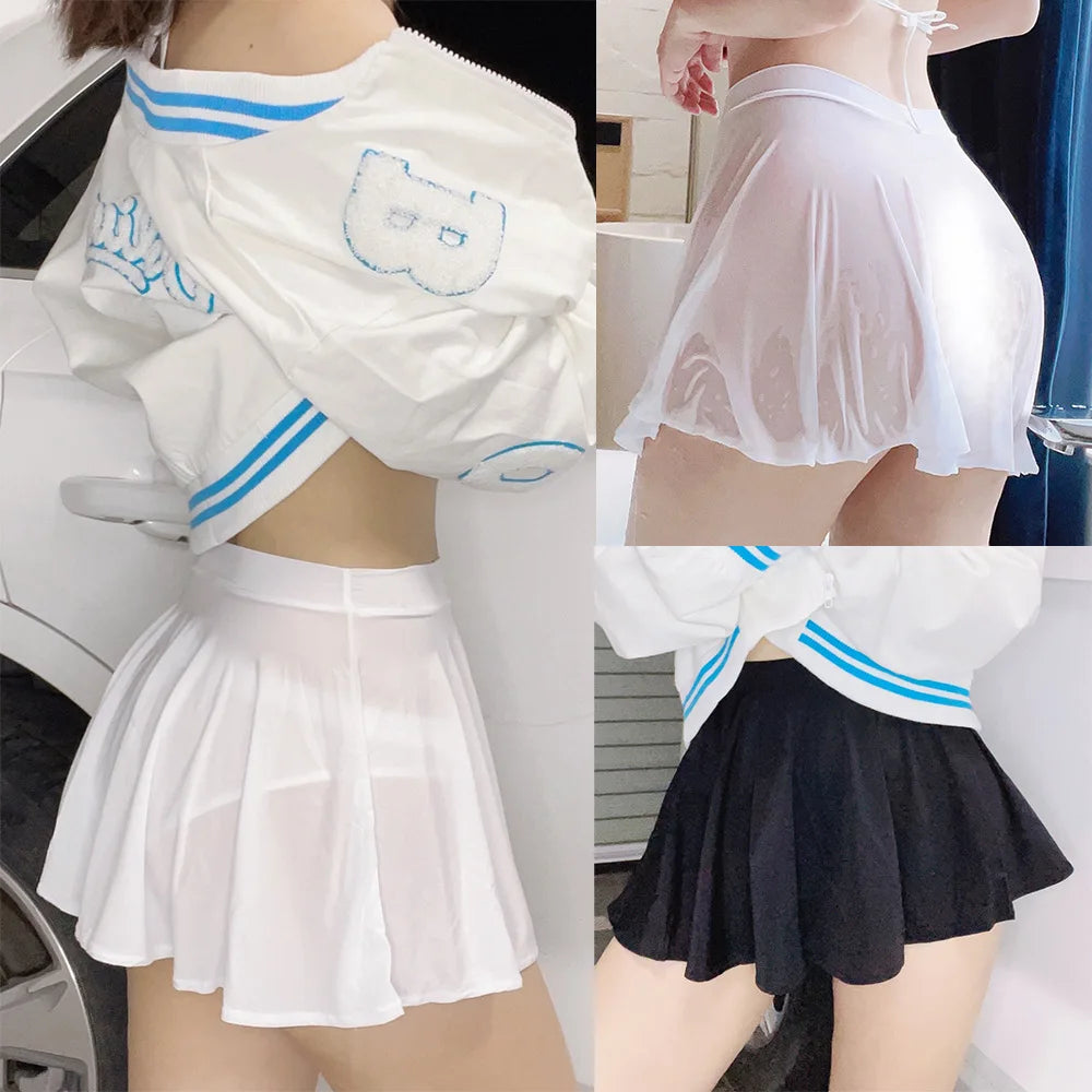Pleated Mini Skirt