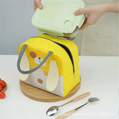 Cartoon Picnic Tote Lunch Bag Portable Insulated Thermal Heat Children'S Bento Bag Kid School Lunch Box Bags Cooler Ice Pack New