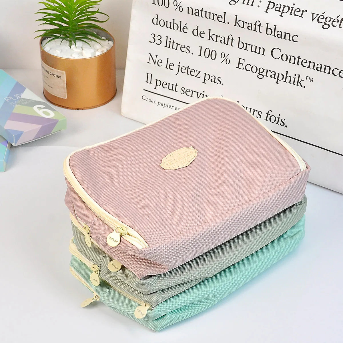 New Portable Pencil Case New Pencil Bag Large Capacity Pencil Case Stationery Kawaii Pencil Case Back To School Season