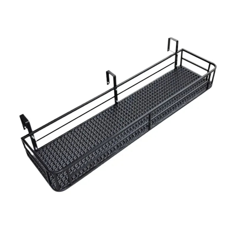 Elegant European-Style Flower Stand Expansive Iron Art Balcony Rail Organizer Decorative Hanging Pot Holder Urban Green Space