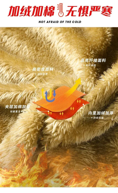 Male Fur Trench Overcoat Coats Parka Men's Warm Hooded Loose Parkas Men's Plus Velvet Casual Fashion Brand Thick Winter Parkas