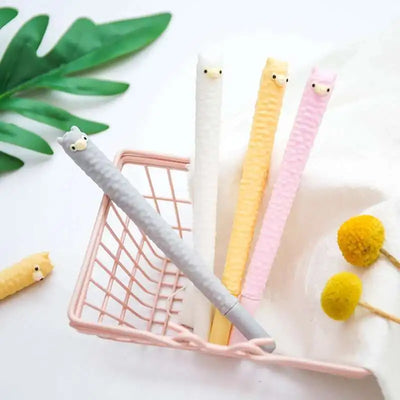 1 Piece Cute Kawaii Cartoon Alpaca Gel Pen Sheep Korean Stationery School Office Supply Handles Gift Ellen Brook