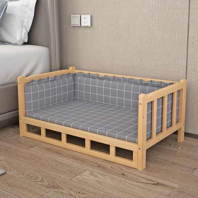 Simple Wooden Dog Bed Multifunctional Bedside Dog House Environmentally Friendly Practical Pet Bed Domestic Wooden Bedside Table