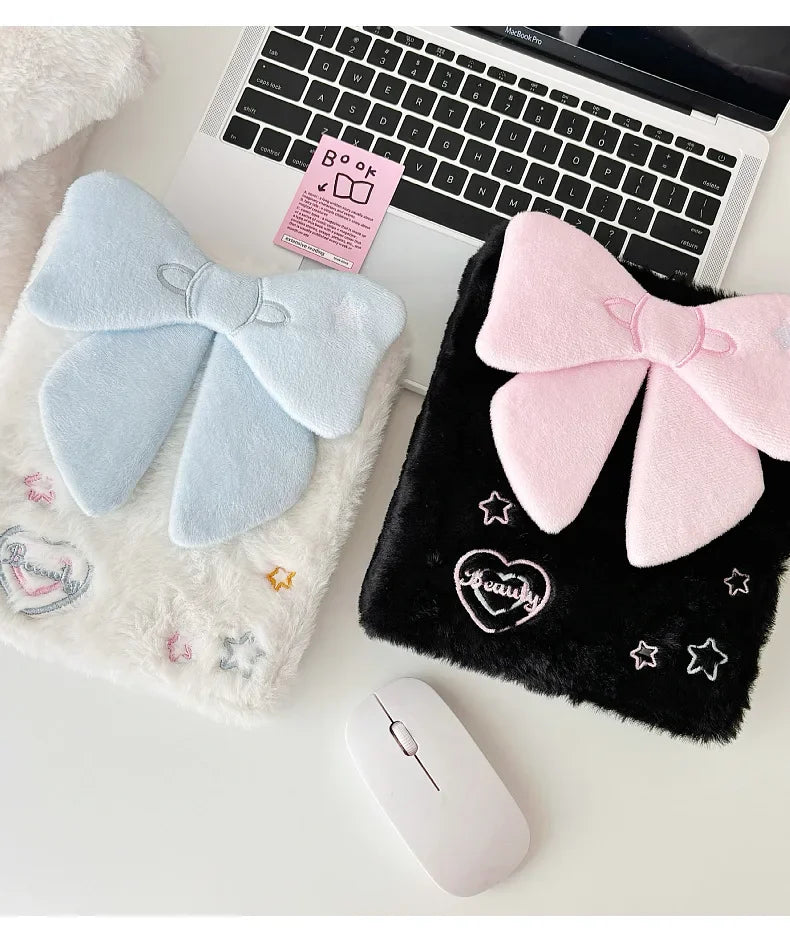 Kawaii A6 Bow Kpop Photocard Binder Collect Book Idol Plush Photo Card Holder Photocards Album