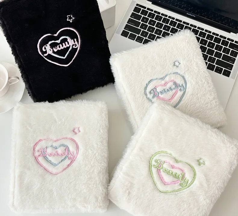 Kawaii A6 Bow Kpop Photocard Binder Collect Book Idol Plush Photo Card Holder Photocards Album