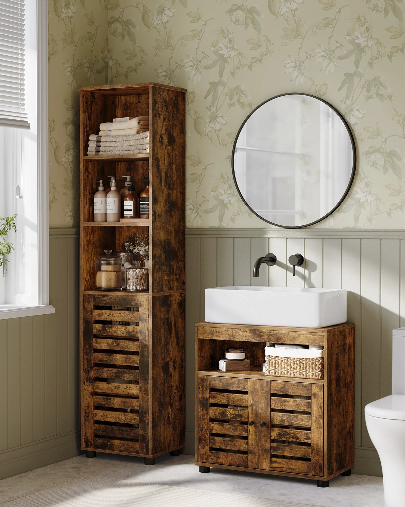 Washbasin under wardrobe bathroom wardrobe storage s wardrobe with 2 slat doors, adjustable board