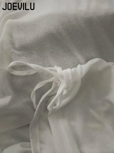 2025 New Summer Women's Light Blue Cooling Sun Protection Top Shirring Detail Loose Sheer Thin Blouse Y2k Korean Fashion Clothes