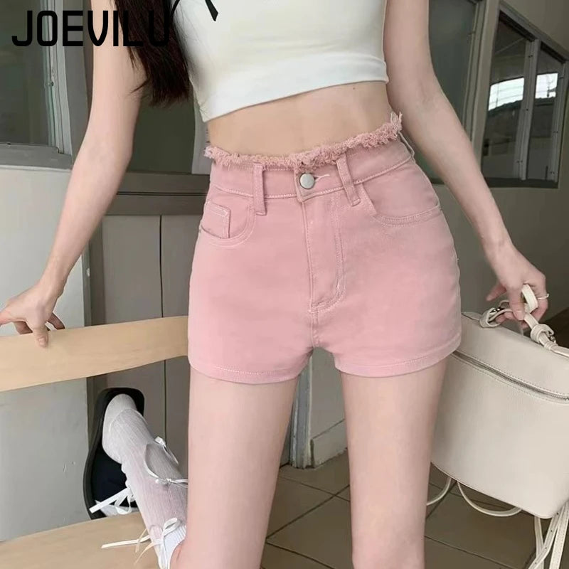 Women's Sweet Bow Denim Shorts Tassel Embroidery American Spice Summer High Waist Temperament Skinny Straight Pants Sexy Shorts