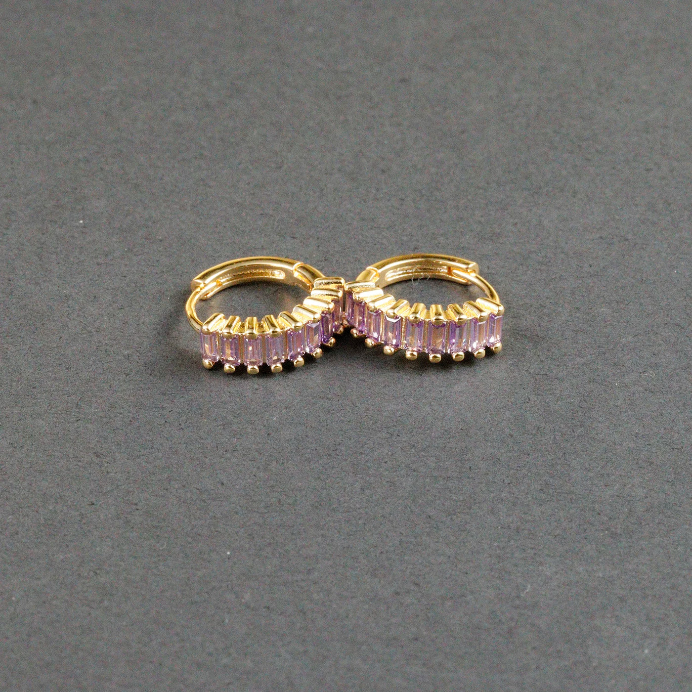Fashion Multicolor Zircon Crystal Small Hoop Earrings Women Stainless Steel Flower Square Cartilage Earring Piercing Jewelry
