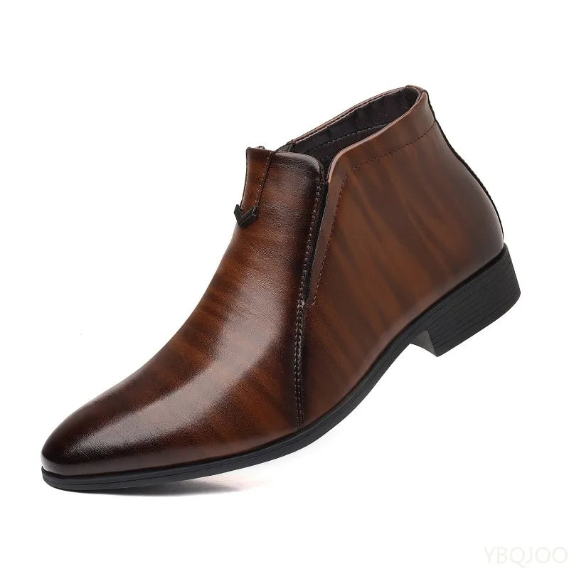 New spring Men Elegant minimalist comfortable Dress Shoes Men Formal Retro Fashionable versatile Pointed Toe Business Shoes