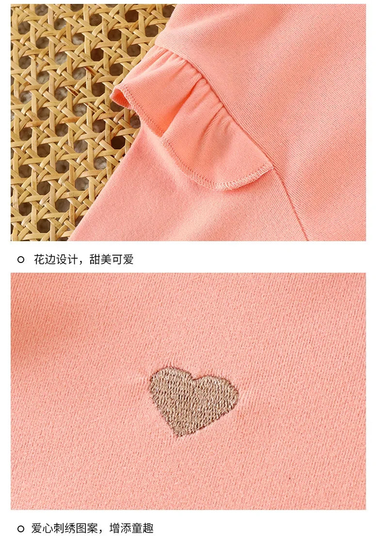 Autumn Winter Children's Clothing Baby Girls Long Sleeve T Shirts Kids Clothes Toddler Girls Warm Bottoming Shirt Tops 1-10Yrs