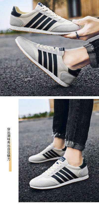 Men Mesh Casual Sports Shoes Spring and Autumn New Fashion Casual Forrest Gump Versatile Lace Up Student Running Shoes