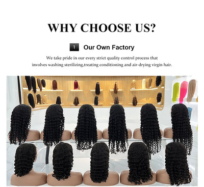 Water Wave 250% Density Invisi Strap 360 Full Lace Frontal Wig 30 inch Black Human Hair Drawstring Snug Kinky Curly Preplucked