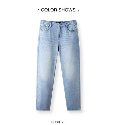 Semir Jeans Men Straight-Leg Retro Distressed 2025 New Summer Pants Cool Feeling Long Pants for Everyday and Trendy Outfits