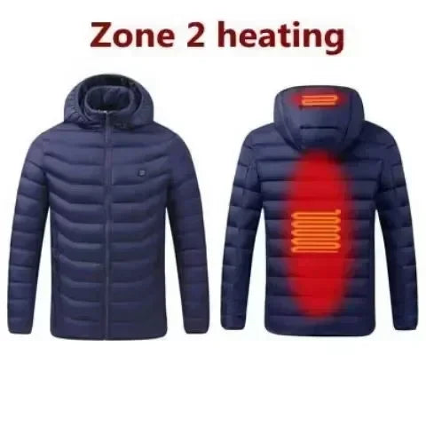 21 Areas Electric Winter Heated Jacket Men's Women's Motorcycle Jacket USB Heating Jacket Heated Vest Moto Thermal Coat Clothing