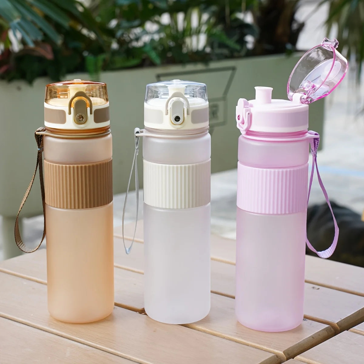 1pc BPA-Free Plastic Water Bottle with Lid and Strap-Ideal for Hiking, Fitness, and Casual Use - Perfect Gift for Father'S Day