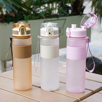 1pc BPA-Free Plastic Water Bottle with Lid and Strap-Ideal for Hiking, Fitness, and Casual Use - Perfect Gift for Father'S Day