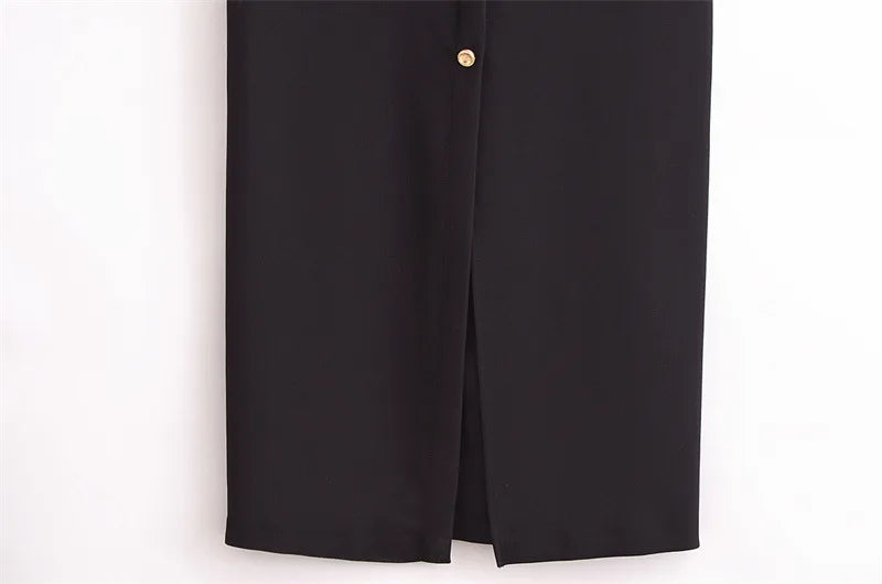 Women Long Dress Solid Color Summer Casual Slim Lady O-Neck Sleeveless Dresses Elegant Streetwear Female Button Up Belt Vestidos