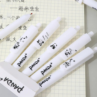 5 Pcs/set Lovely Puppy Cute Stationery Writing Pen Quick Drying Simple Model Press Gel Pen For Student Office School Supplies