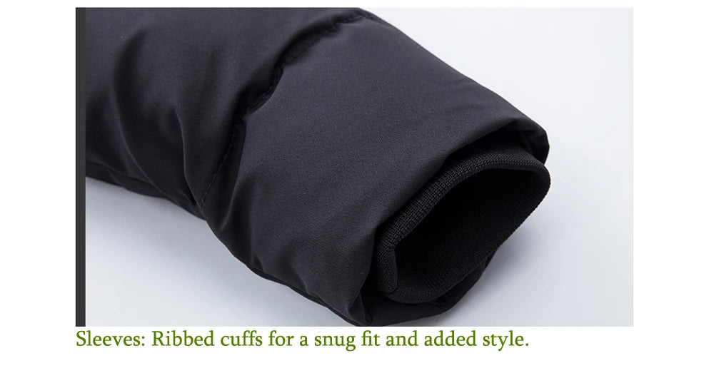DIMUSI Winter Men's Long Jacket Fashion Men Fur Collar Thermal Classic Coats Casual Warm Windbreaker Padded Jackets Men Clothing