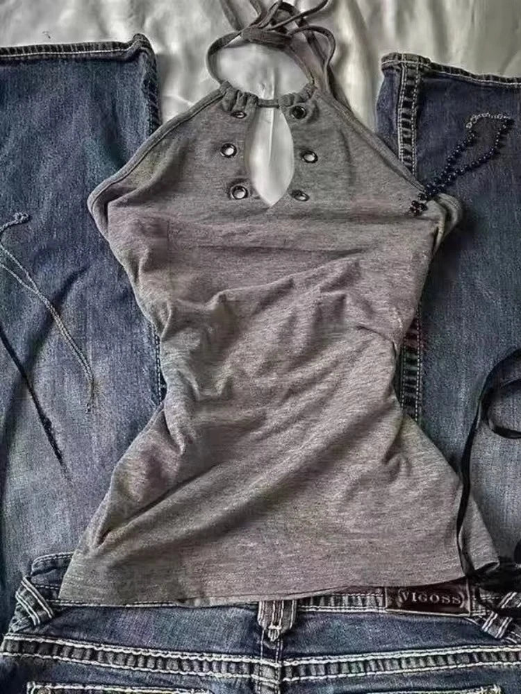 Front Gathered Tank Top