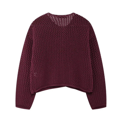 Knitted Cropped Cardigan