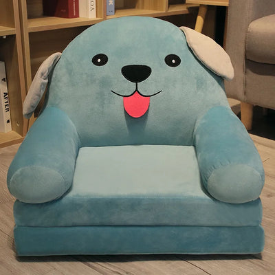 Children Sofa Cute Cartoon Lazy Folding Small Sofa Bed Girl Princess Baby Toddler Dual-purpose Small Child Seat