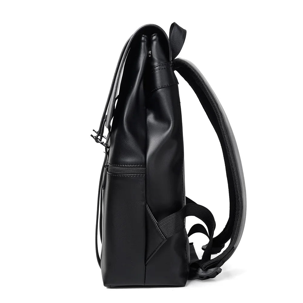 Men Backpack Rucksack Daypack Satchel Student Bag PU Leather Laptop Computer Travel Business Male School Book Bags Knapsack