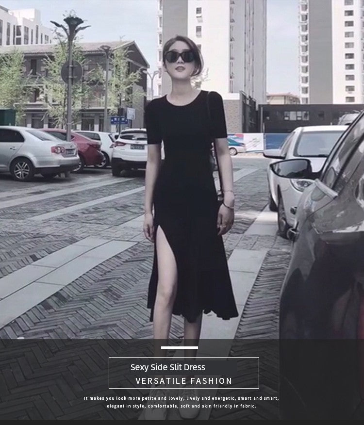 Women's Modal Black Summer Dress
