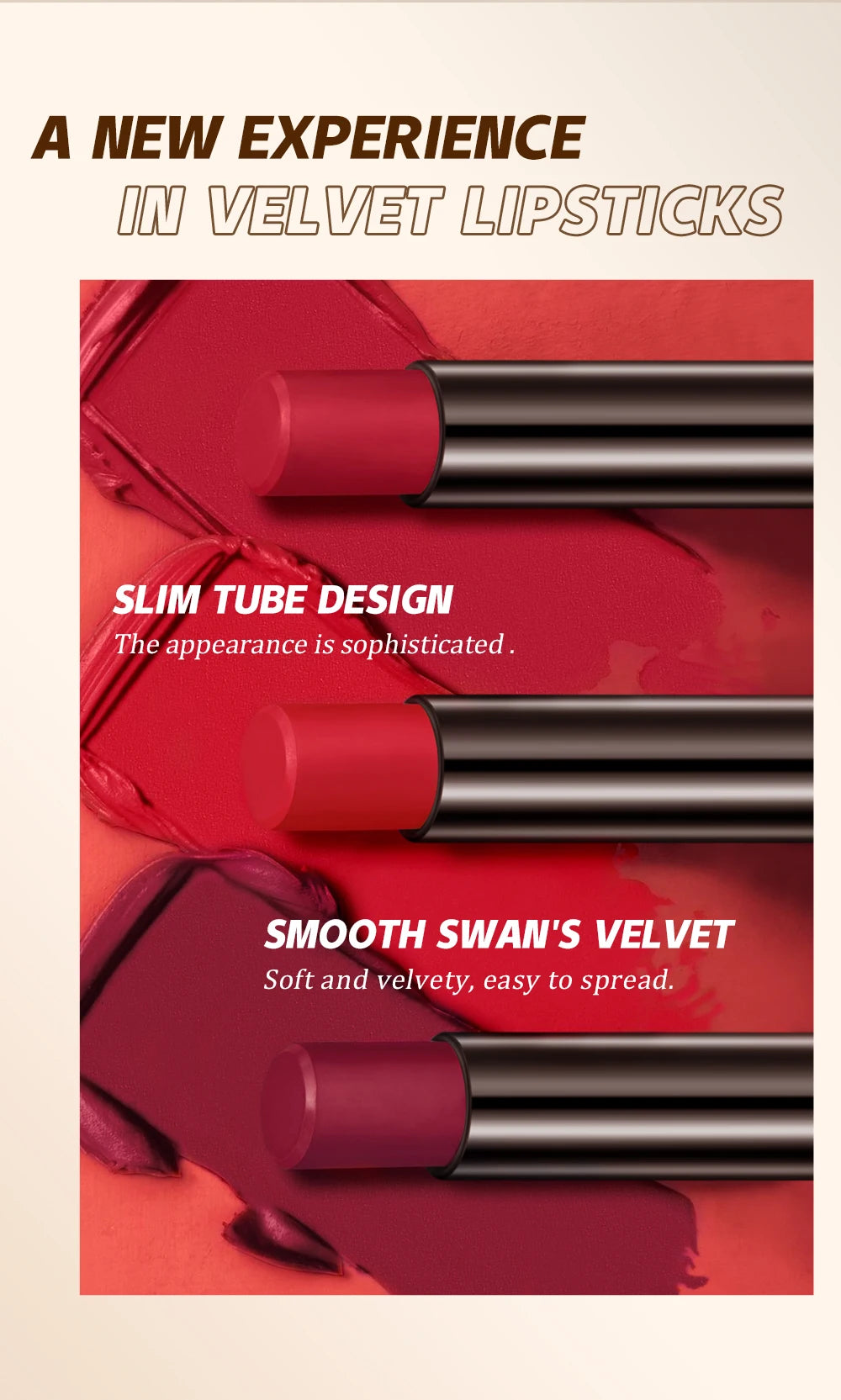 New Velvet Matte Lipstick Long Lasting Waterproof Lipstick Non-Stick Cup Lip Stain Tint Cosmetics Lip Pencil Liner Makeup