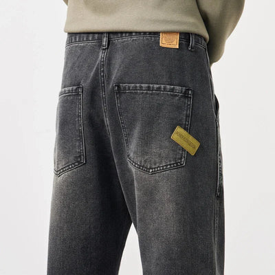 Men's Jeans Baggy Pants Loose Fit Harem Pants For Men Clothing Streetwear Fashion Pockets Patchwork Large Trousers Oversized 42