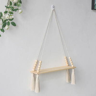 Wooden Storage Rack Wall Hanging Shelves Plant Floating Wall Shelf Rustic Wood Shelves Bedroom Living Room Home Decorations Gift