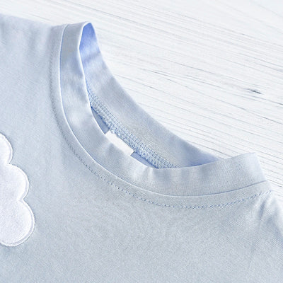 New Summer Infant Short Sleeve Romper Baby Triangle Bodysuit Clothes Baby Girl Jumpsuit Love Cloud Pattern Cartoon Boy 0-18M