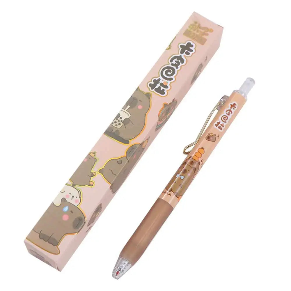Cute Capybara Pencil Case for Boy Girl Large Storage Pencil Box School Accessories